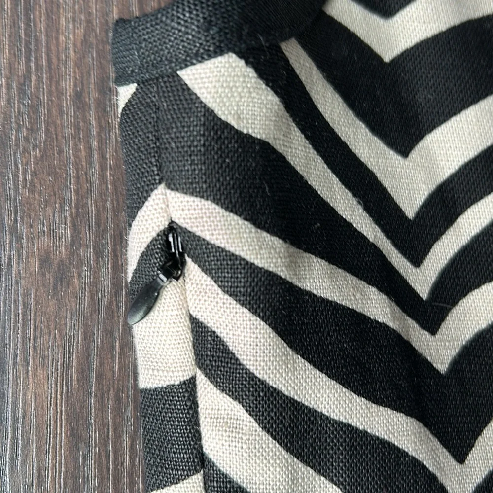 J Crew zebra print linen shift dress 4P - Picture 7 of 9